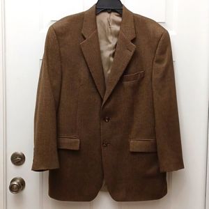 Ralph Lauren brown wool men's blazer coat jacket 42R